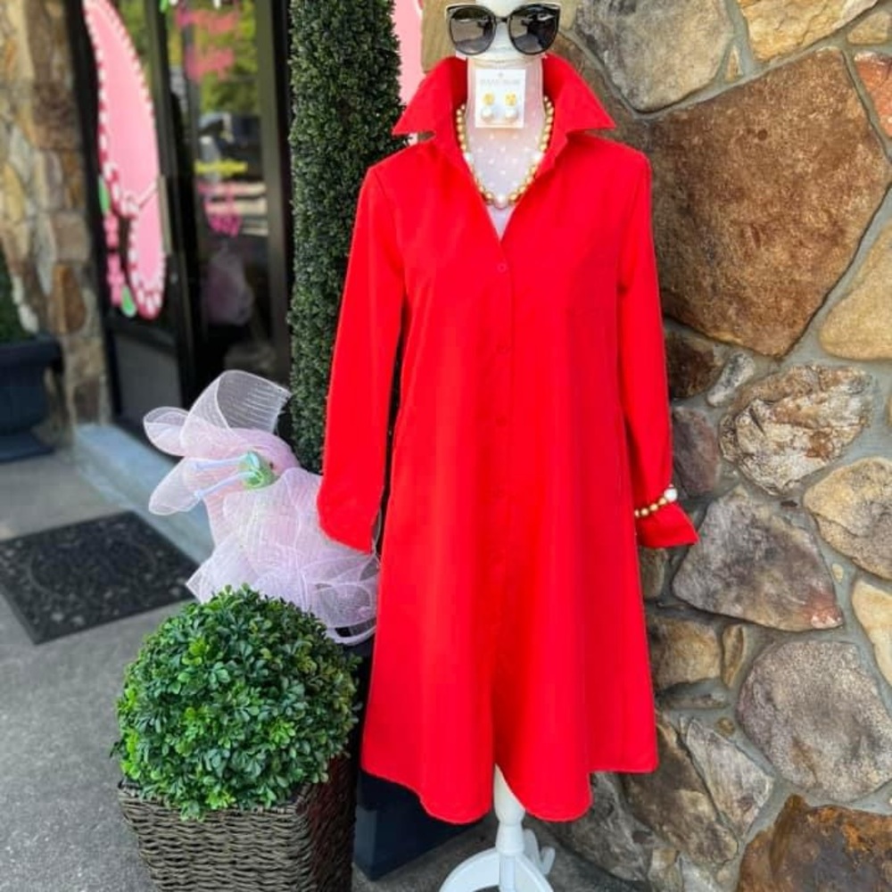 Red Shirt dress